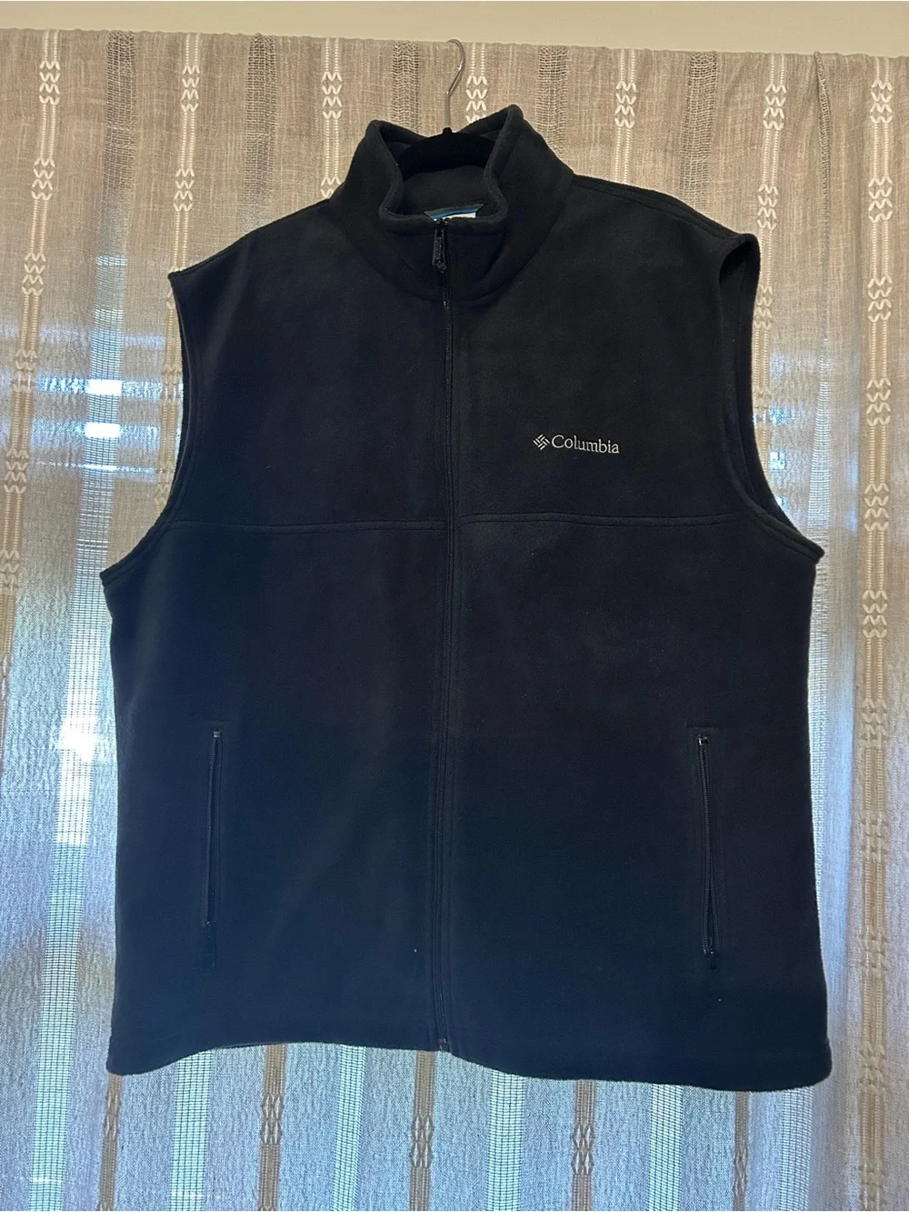 Columbia Black Men’s Fleece Vest - Full Zip